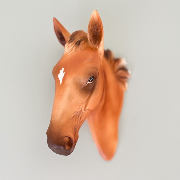 Art Vintage Ceramic Palomino Horse Head Wall Art Poshmark